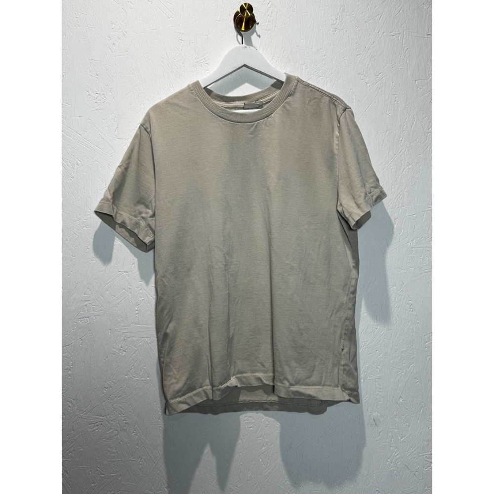 Onia Mens Taupe Beige Cotton Short Sleeve Crew‎ Neck T-Shirt Size M